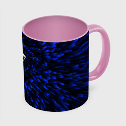 Кружка 3D No Mans Sky blue energy, цвет: 3D-белый + розовый