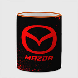 Кружка 3D Mazda - red gradient, цвет: 3D-оранжевый кант — фото 2