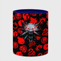 Кружка 3D The Witcher anime pattern, цвет: 3D-белый + синий — фото 2