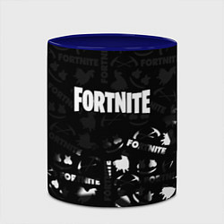 Кружка 3D Fortnite pattern black, цвет: 3D-белый + синий — фото 2