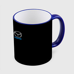 Кружка 3D Mazda logo auto, цвет: 3D-синий кант