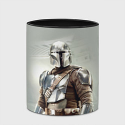 Кружка 3D The Mandalorian - Din Djarin, цвет: 3D-белый + черный — фото 2