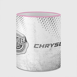 Кружка 3D Chrysler - white gradient по-горизонтали, цвет: 3D-розовый кант — фото 2
