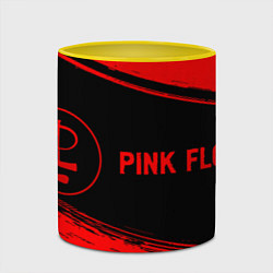 Кружка 3D Pink Floyd - red gradient по-горизонтали, цвет: 3D-белый + желтый — фото 2