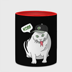 Кружка 3D Котозмей - Бендер, цвет: 3D-белый + красный — фото 2