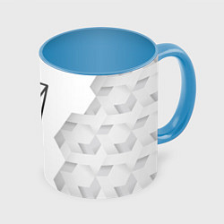 Кружка 3D Within Temptation white poly, цвет: 3D-белый + небесно-голубой