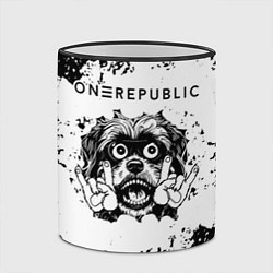 Кружка 3D OneRepublic - рок пес, цвет: 3D-черный кант — фото 2