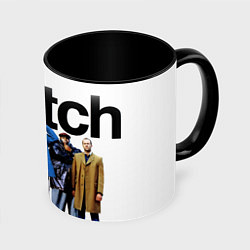 Кружка 3D Большой куш все актёры, цвет: 3D-белый + черный