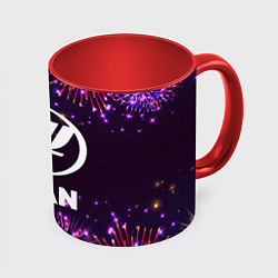 Кружка 3D Праздничный Lifan, цвет: 3D-белый + красный