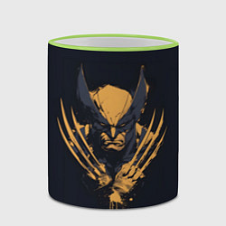 Кружка 3D Wolverine - art, цвет: 3D-светло-зеленый кант — фото 2