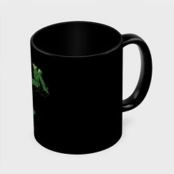 Кружка 3D Hulk punch, цвет: 3D-белый + черный