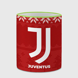 Кружка 3D Новогодний Juventus, цвет: 3D-светло-зеленый кант — фото 2