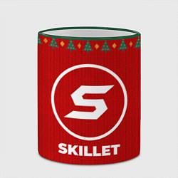 Кружка 3D Skillet new year, цвет: 3D-зеленый кант — фото 2