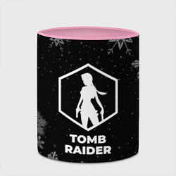 Кружка 3D Снежный Tomb Raider, цвет: 3D-белый + розовый — фото 2
