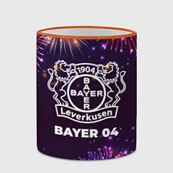 Кружка 3D Праздничный Bayer 04, цвет: 3D-оранжевый кант — фото 2