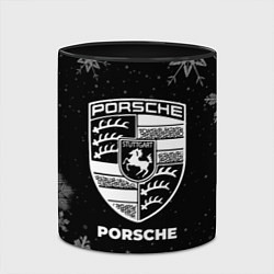 Кружка 3D Снежный Porsche, цвет: 3D-белый + черный — фото 2