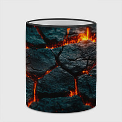 Кружка 3D Скала и лава, цвет: 3D-черный кант — фото 2