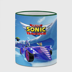 Кружка 3D Blaze the cat - team Sonic racing, цвет: 3D-зеленый кант — фото 2