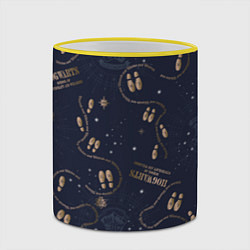 Кружка 3D Карта мародёров Гарри Поттер, цвет: 3D-желтый кант — фото 2