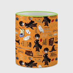 Кружка 3D Гарри Поттер паттерн, цвет: 3D-светло-зеленый кант — фото 2