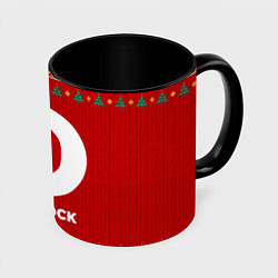 Кружка 3D Deadlock new year, цвет: 3D-белый + черный