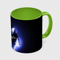 Кружка 3D Twilight Bella and Edward, цвет: 3D-белый + светло-зеленый