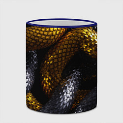 Кружка 3D Звенья одной цепи, цвет: 3D-синий кант — фото 2