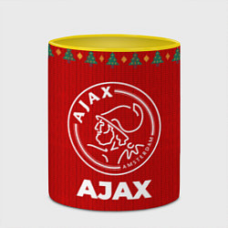 Кружка 3D Ajax new year, цвет: 3D-белый + желтый — фото 2