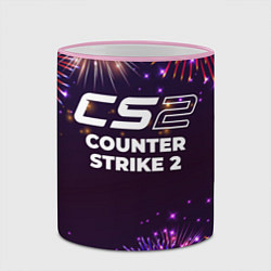 Кружка 3D Праздничный Counter Strike 2, цвет: 3D-розовый кант — фото 2