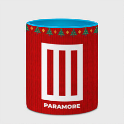Кружка 3D Paramore new year, цвет: 3D-белый + небесно-голубой — фото 2