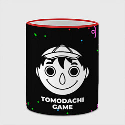 Кружка 3D Tomodachi Game конфети, цвет: 3D-красный кант — фото 2