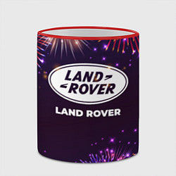 Кружка 3D Праздничный Land Rover, цвет: 3D-красный кант — фото 2