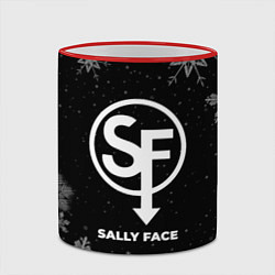 Кружка 3D Снежный Sally Face, цвет: 3D-красный кант — фото 2