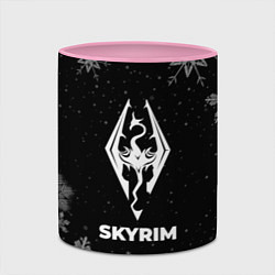 Кружка 3D Снежный Skyrim, цвет: 3D-белый + розовый — фото 2