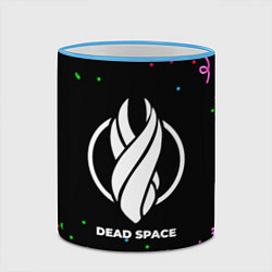 Кружка 3D Dead Space конфети, цвет: 3D-небесно-голубой кант — фото 2