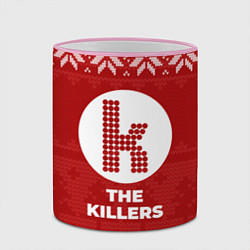 Кружка 3D Новогодний The Killers, цвет: 3D-розовый кант — фото 2