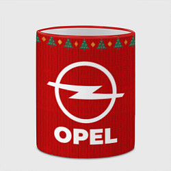 Кружка 3D Opel new year, цвет: 3D-красный кант — фото 2