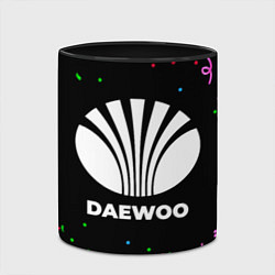 Кружка 3D Daewoo конфети, цвет: 3D-белый + черный — фото 2