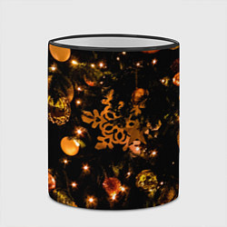 Кружка 3D Новогоднее украшение, цвет: 3D-черный кант — фото 2