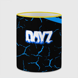 Кружка 3D Dayz полосы трещины лого, цвет: 3D-желтый кант — фото 2