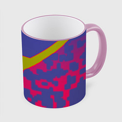 Кружка 3D Counter strike camo line, цвет: 3D-розовый кант