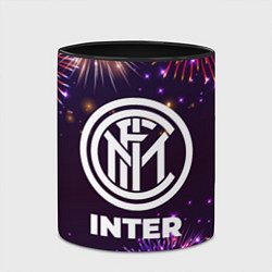 Кружка 3D Праздничный Inter, цвет: 3D-белый + черный — фото 2