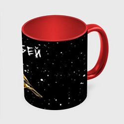 Кружка 3D Уарабей, цвет: 3D-белый + красный