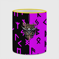 Кружка 3D Baldurs Gate game, цвет: 3D-желтый кант — фото 2