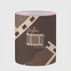 Кружка 3D Фильм - кинопленка, цвет: 3D-розовый кант — фото 2