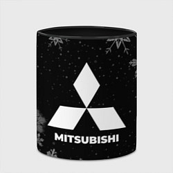 Кружка 3D Снежный Mitsubishi, цвет: 3D-белый + черный — фото 2