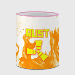 Кружка 3D Rust flame, цвет: 3D-розовый кант — фото 2
