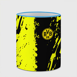 Кружка 3D Borussia краски текстура, цвет: 3D-небесно-голубой кант — фото 2