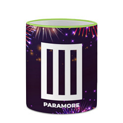 Кружка 3D Праздничный Paramore, цвет: 3D-светло-зеленый кант — фото 2