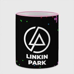 Кружка 3D Linkin Park конфети, цвет: 3D-розовый кант — фото 2